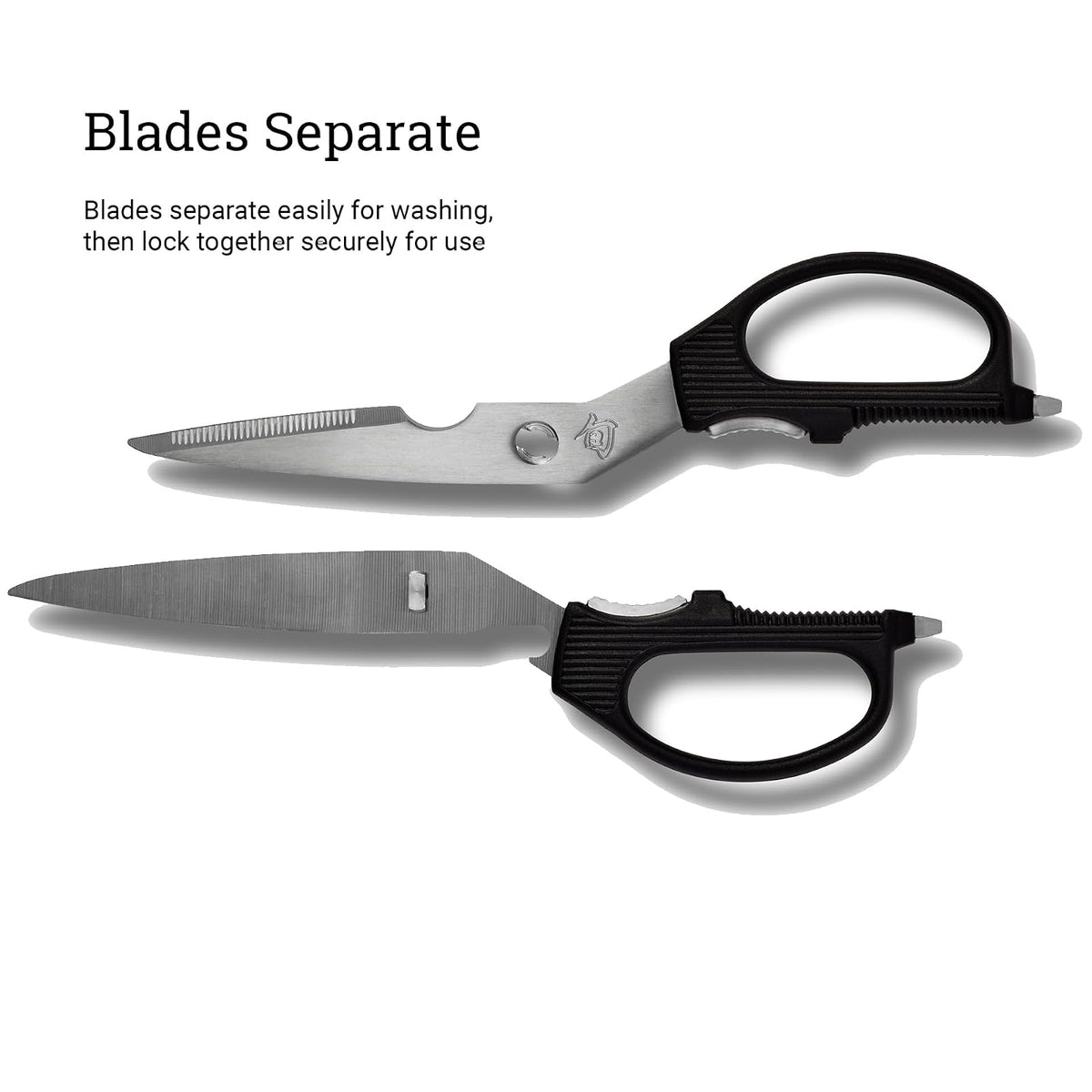 Shun DM7300 Multi-Purpose Shears, Black/Silver