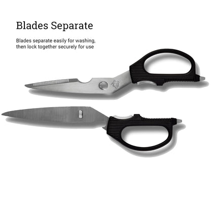 Shun DM7300 Multi-Purpose Shears, Black/Silver
