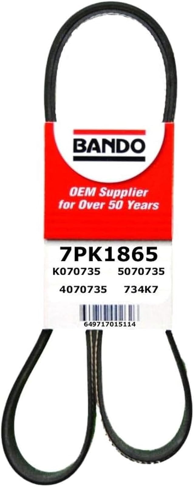 Bando 7PK1040 Cinturón Serpentina de Grado OE - 7PK1865