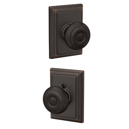 Schlage Perilla para Puerta Interior Varios Acabados - Bronce Envejecido - Addison - Pasaje