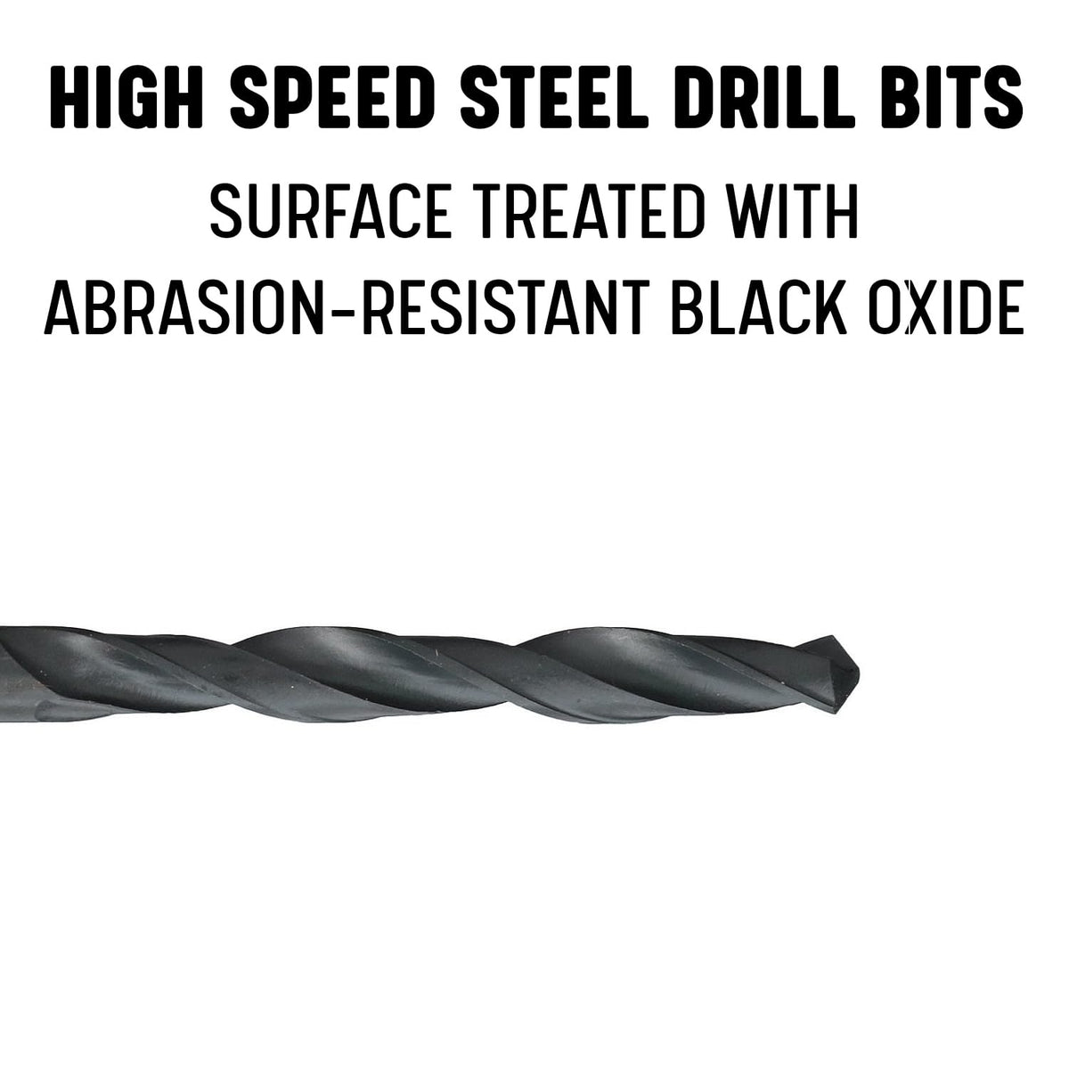 Drill America - Broca de extensión de aviones de acero de alta velocidad DWDA/CX121/2 1/2" x 12", serie DWDA/C