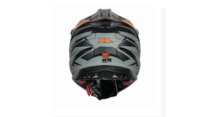 KOV Casco X4 GO Cross Naranja Off-Road para Motocross Dot