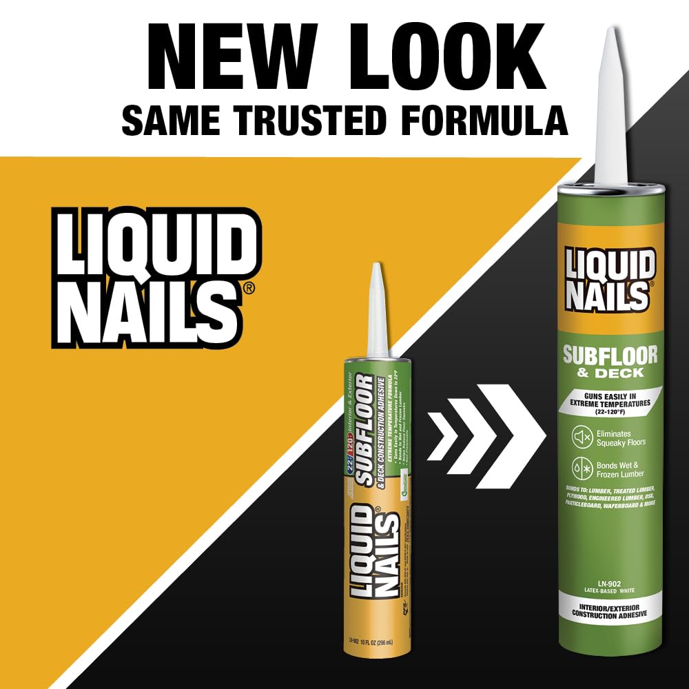 Liquid Nails LN902 VOC - calcomanía para subsuelos y construcción de 10 onzas