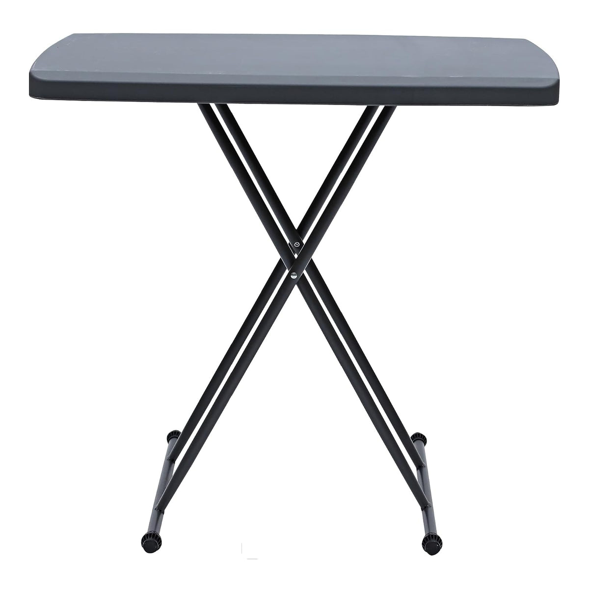 Iceberg IndestrucTable TOO Serie 1200, mesa plegable personal, interior/exterior, grado comercial, carbón, 20 pulgadas de ancho x 30 pulgadas de pulgadas