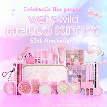 Wet n Wild Hello Kitty - Llavero con Espejo y Lazo Rosa, Mango de Agarre cómodo, versátil y portátil, Libre de crueldad y Vegano