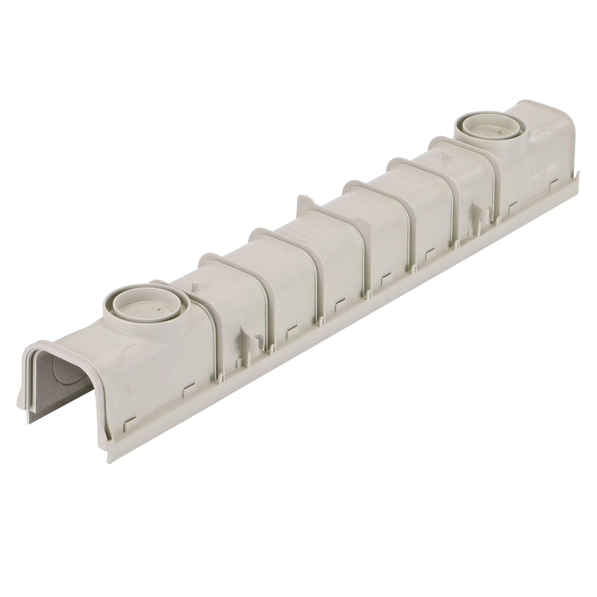 NDS 864G Kit de Drenaje de Canal de 5 Pulgadas, Canal de Perfil Profundo de 5-1/2 Pulgadas x 39-3/8 Pulgadas, Incluye Dos Rejillas de plástico Gris, Tapas de Extremo/Salida, para calzadas, Patios y