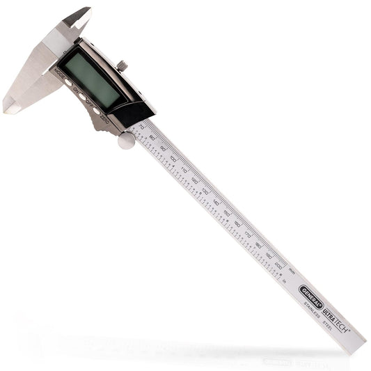 General Tools & Instruments 1478 Fraction Plus Digital Fractional Caliper, Stainless Steel, 8-Inch