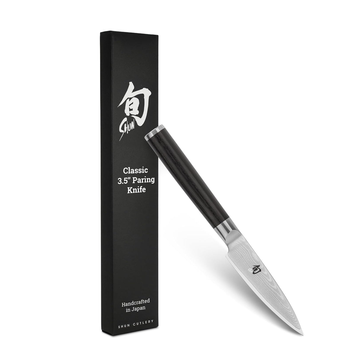 Shun cuchillo de pelar clásico de 3.5 pulgadas; tamaño pequeño para un control completo y maniobras precisas; ideal para pelar y poner frutas y verduras; cuchillo versátil de alta calidad, perfecto para cualquier cocina