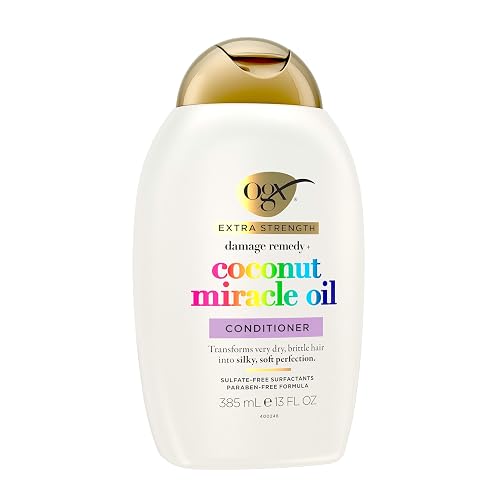 OGX, Acondicionador Reparador de Aceite de Coco, 385 ml