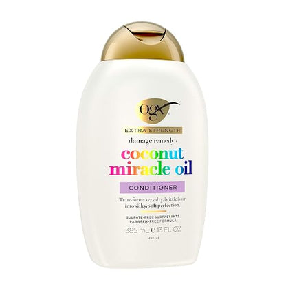 OGX, Acondicionador Reparador de Aceite de Coco, 385 ml