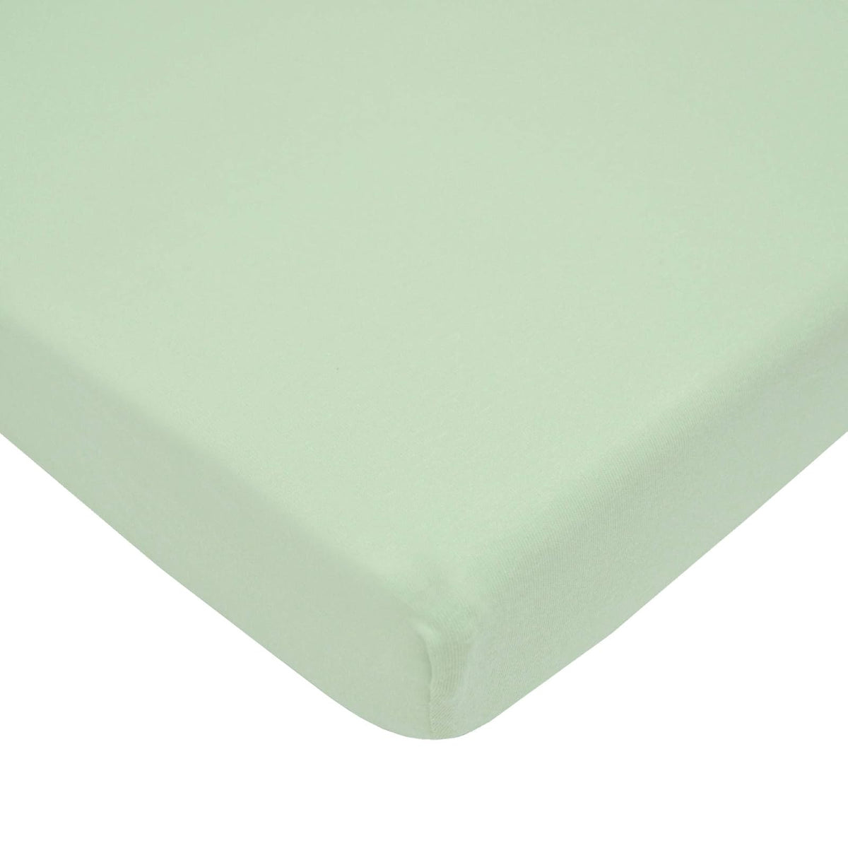 American Baby Company Sábana Ajustable de Algodón para Mini Cuna - verde - Paquete de 1