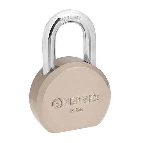 Hermex CA-65Q, Candado redondo, 65mm, gancho corto, llave de puntos, blíster