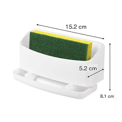 COMMAND 3M Sujeta Esponja de Cocina con Adhesivo Color Blanco 1 pieza | Organiza sin dañar superficies, No deja residuos, No requiere herramientas, Incluye esponja Scotch-Brite, Uso interior