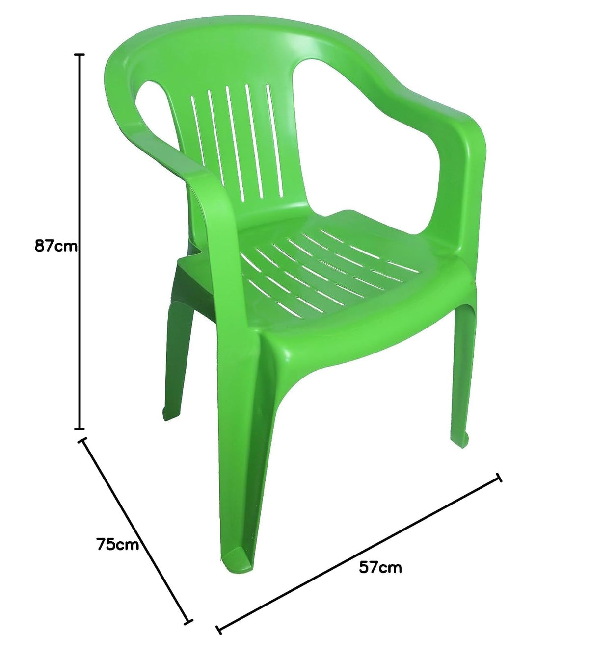 Silla Brexia de Plástico Apilable Verde