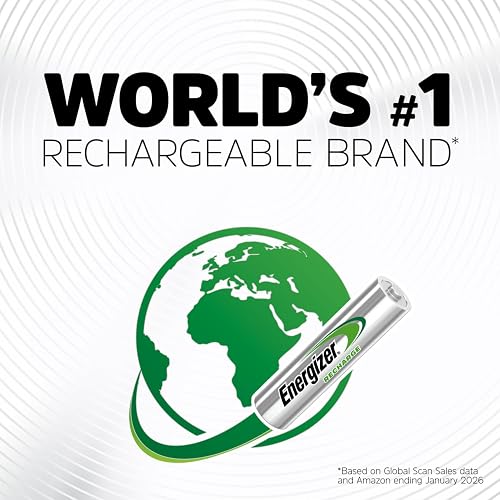 Energizer Baterías AA Recargables, batería Universal Doble A precargada, 16 Unidades