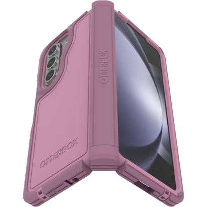 OtterBox - Funda para Galaxy Z Fold5 Defender Series XT - Mulberry Muse (púrpura), sin visualización, Resistente protección de bisagra, Accesorio de cordón, Compatible con PowerShare y Carga