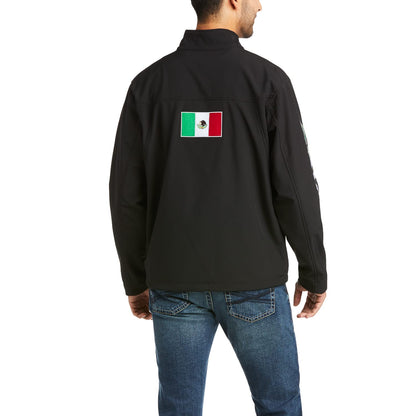 ARIAT Men's New Team Softshell Mexico Jacket, Black