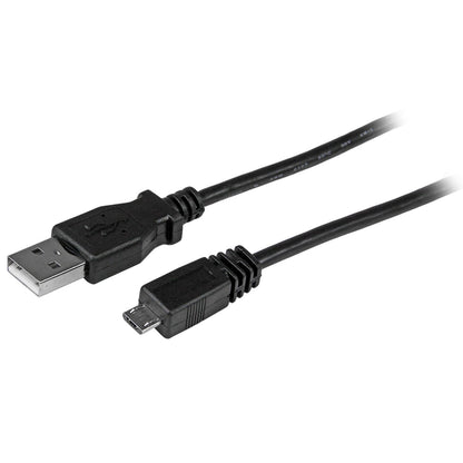 StarTech UUSBHAUB1 Cable Adaptador de Carga y Datos, USB-A Macho a Micro USB-B Macho, Color Negro, 30 cm
