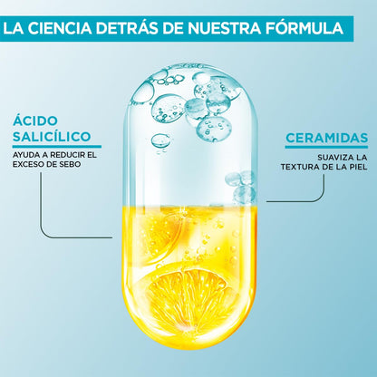 Garnier Crema Limpiadora Facial Express Aclara Salicílico Ceramidas 250ml