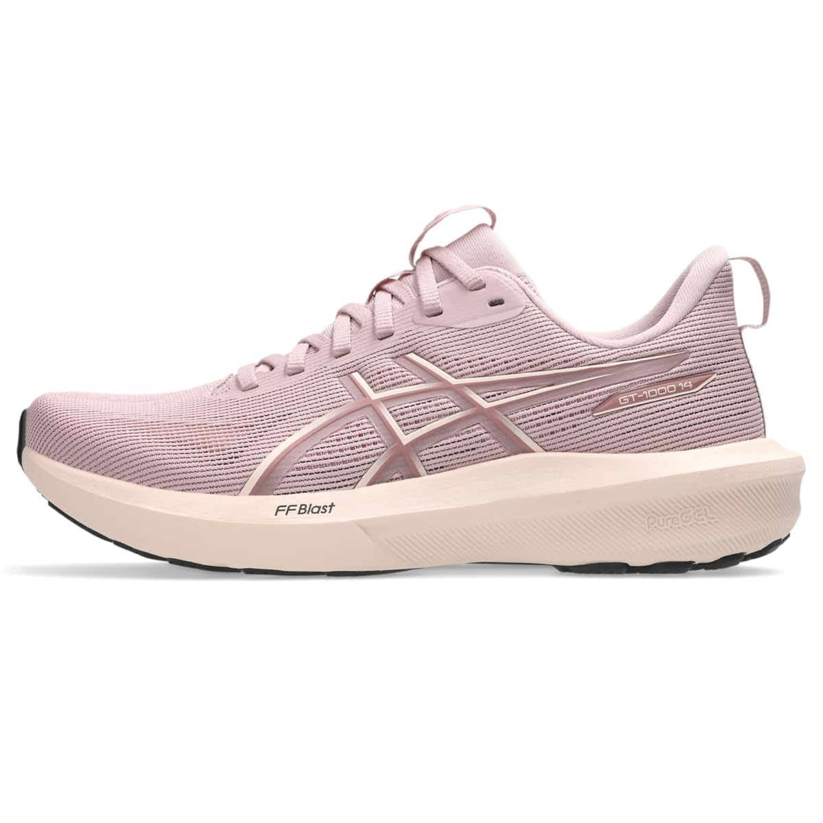 ASICS GT-1000 14 - Tenis de Correr para Mujer | Zapatos para correr de carretera - 23.0 cm - MORGANITE - PEARL PINK