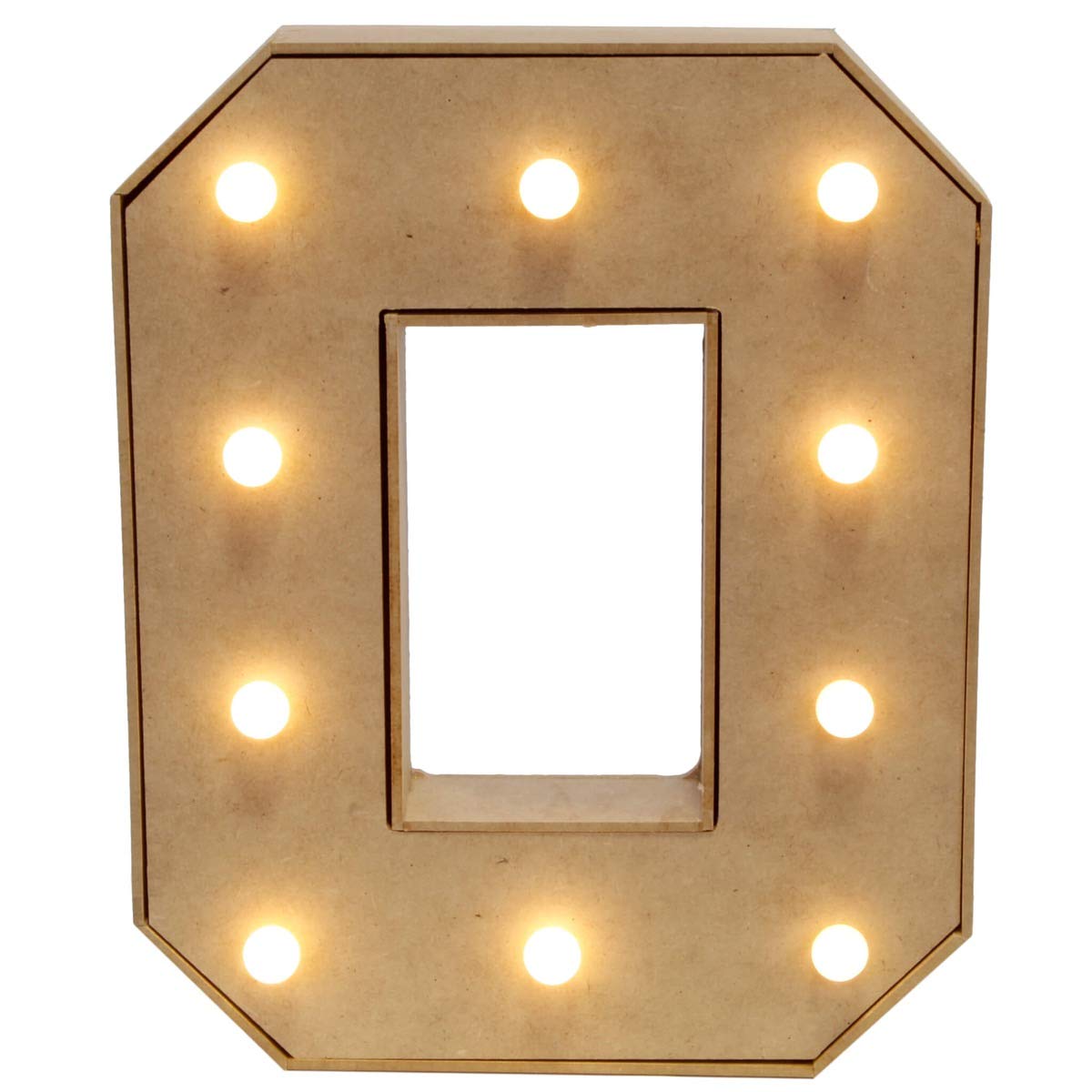 Fantasias Miguel Mylin Letras de Madera con Luces LED 25 cm - O