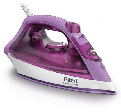 T-fal Plancha de Vapor Easy Steam, Suela Ceramic Glide - Lila