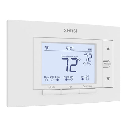 Emerson Sensi Termostato WiFi para Smart Home, hazlo tú mismo con kit de casa, 1, Blanco