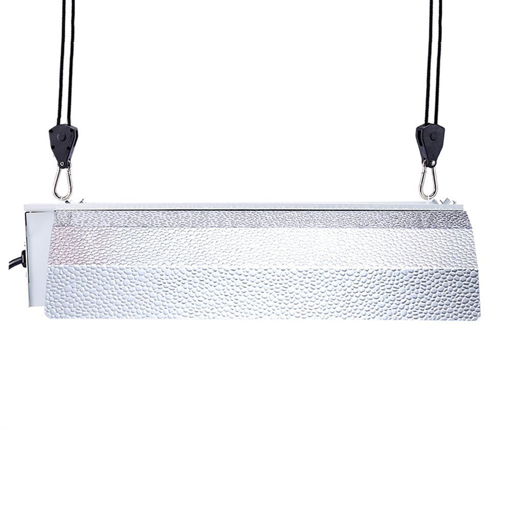 iPower 2-Pack 45-watt multi-spectrum LED Luz de crecimiento para plantas Crecimiento y Floración, la única isoladted diseño LED driver de mercado, Trinquete de cuerda, Negro