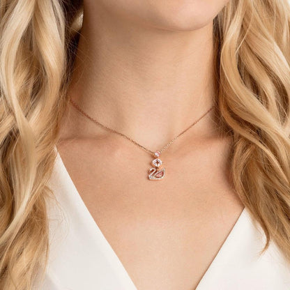 Swarovski Collar para Mujer con diseño de Cisne Deslumbrante