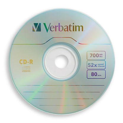 Verbatim CD-R 80MIN 700MB 52X Marca Cajas Delgadas, 10 Unidades