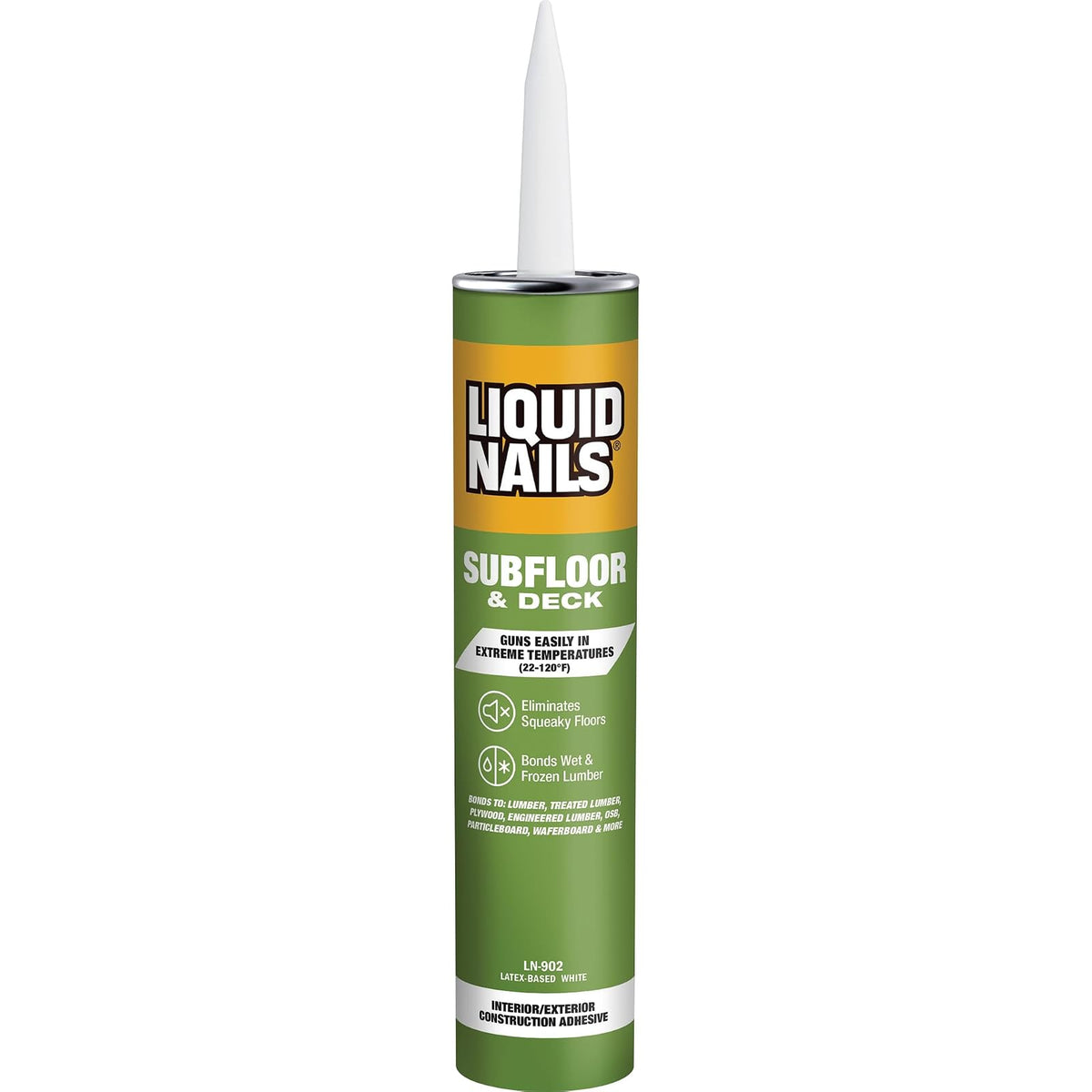 Liquid Nails LN902 VOC - calcomanía para subsuelos y construcción de 10 onzas