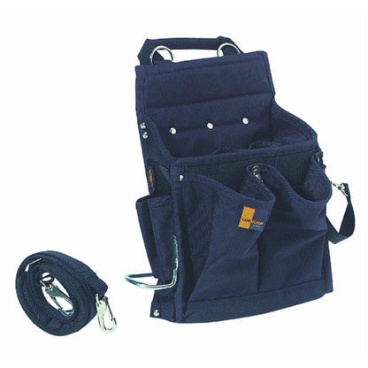 Custom Leathercraft Bolsa para herramientas de electricista con correa acolchada - 20 POCKET
