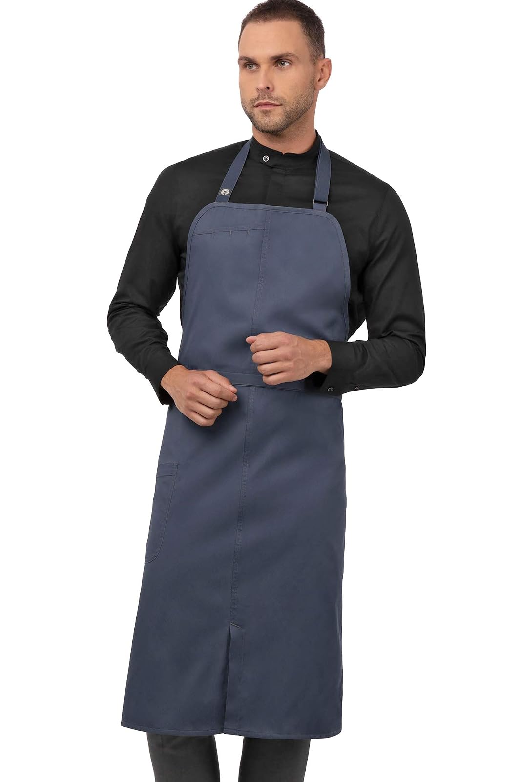 Chef Works Brio Delantal de Peto - Talla Única - Azul