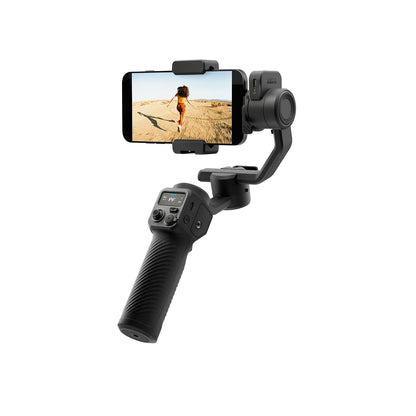 GoPro Fluid Pro AI Estabilizador de cardán de 3 Ejes para cámaras GoPro y Smartphones, Seguimiento de sujetos, iluminación, Control de cámara inalámbrica, portátil, vlogging, rotación de 360°, Carga