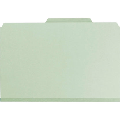 Smead Carpeta de archivos de clasificación de cartón con cierres SafeSHIELD, 2 divisores, expansión de 2 pulgadas, tamaño legal, gris/verde, 10 por caja (19076)