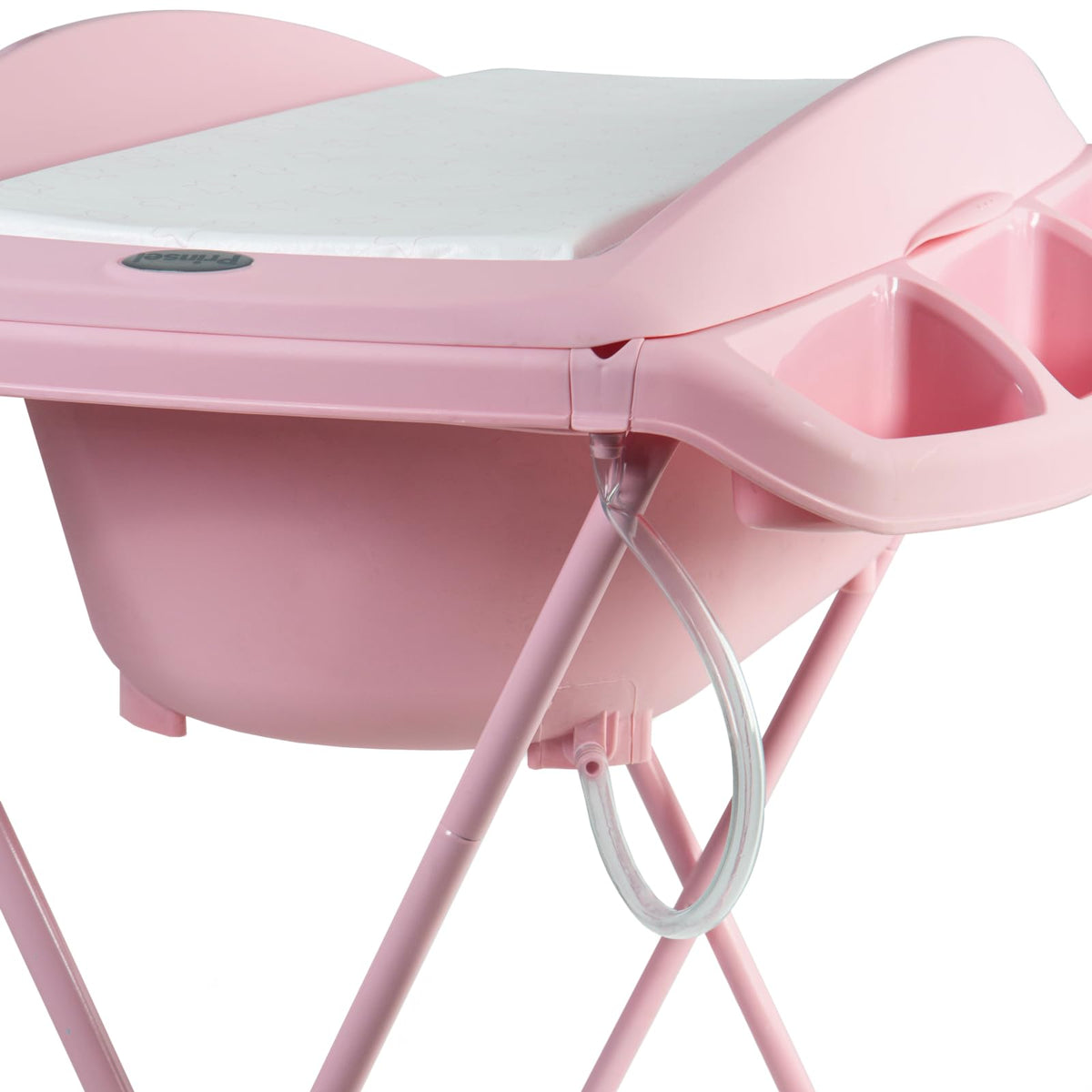 Prinsel | Bañera Multifuncional Gaviota | Bañera y Cambiador Acolchonado para Bebé | Plegable con Bañera Anatómica | Estrellas - Rosa | Manguera de Desagüe | De 0 a 12 meses | Artículos para Bebés - Recién Nacidos