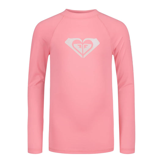 Roxy Long Sleeve Whole Hearted Rashguard Shirt, UPF 50+ Sun Protection, Quick Dry Camisa de protección de Sarpullido Niñas