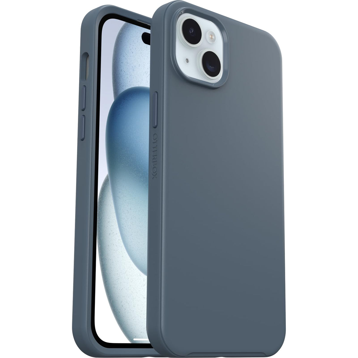 OtterBox - Funda para iPhone 15 Plus y iPhone 14 Plus Symmetry Series, Azul (Azul), se Ajusta a MagSafe, Ultra Elegante, Bordes elevados Que protegen la cámara y la visualización