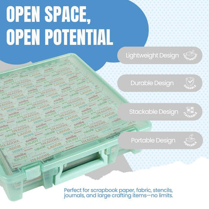 ArtBin 6955AB Super Satchel Caja de 1 Compartimento, Núcleo Abierto, Mint, 1 Paquete, 1