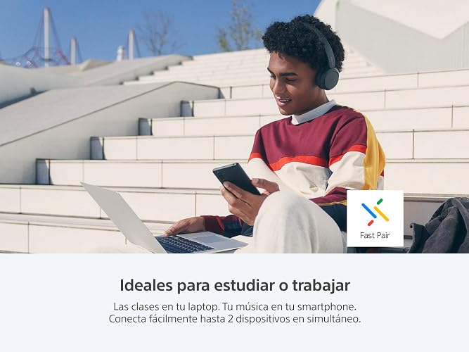 Sony Audífonos inalámbricos on-Ear WH-CH520 hasta 50 Horas de duración de batería, Azul (Versión Nacional)