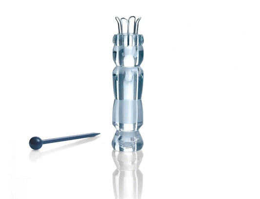 Prym 225109 Muñecas de punto de 11,7 cm – azulejo de acrílico transparente – para tejer cuerdas y mangueras – Incluye aguja de tejer – Fácil de tejer para niños y adultos