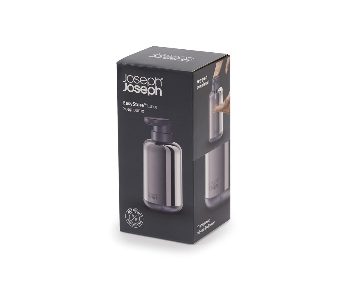 Joseph Joseph Dispensador de jabón, Acero Inoxidable, Talla única