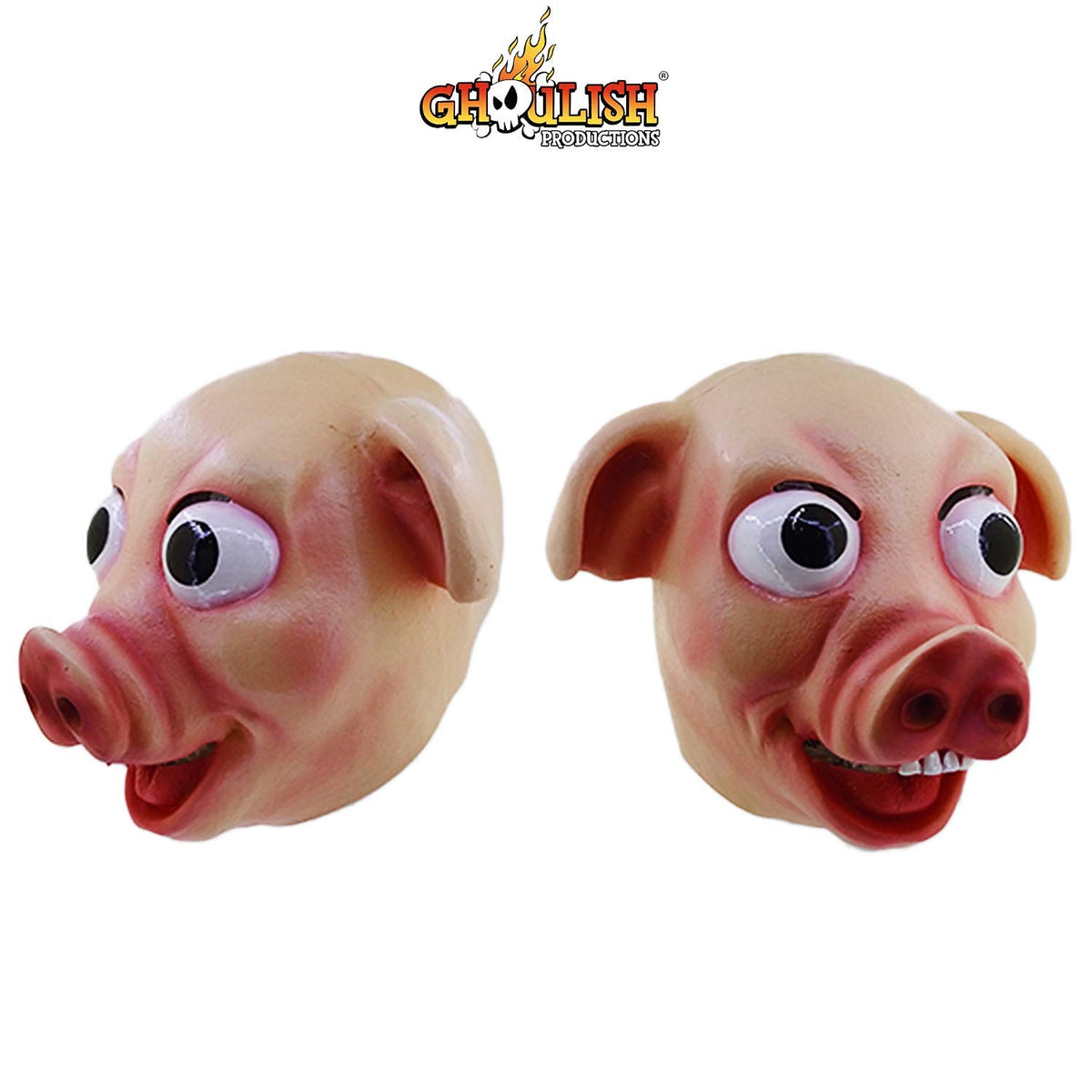 Máscara de Cerdito Divertida Disfraz de Puerco de Latex Cerdo de Caricatura Mascarilla de Cochino por Ghoulish Productions