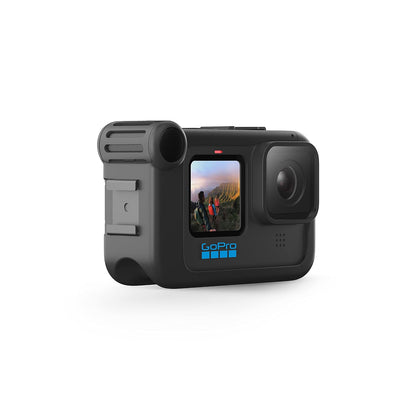 GoPro Media Mod (HERO13,HERO12, HERO11, HERO10 y HERO9) | Incluye parabrisas, hebilla de montaje vertical y tornillo de cabeza moleteada para grabación, audio y montaje