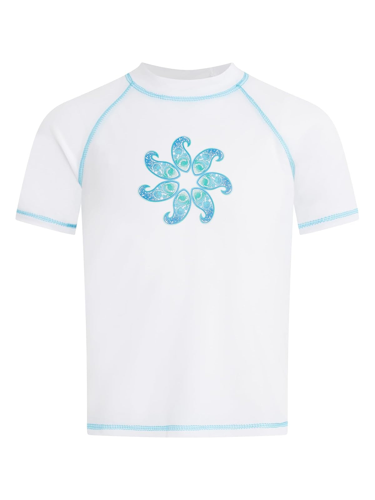 Kanu Surf Jade - Playera de natación con protección Solar UPF 50+ Playera contra Sarpullido para Niñas - Sundance White - 4 Años