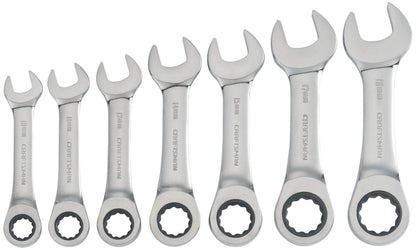 CRAFTSMAN CMMT87025 Juego de llaves de carraca métricas de 12 puntos de 7 piezas