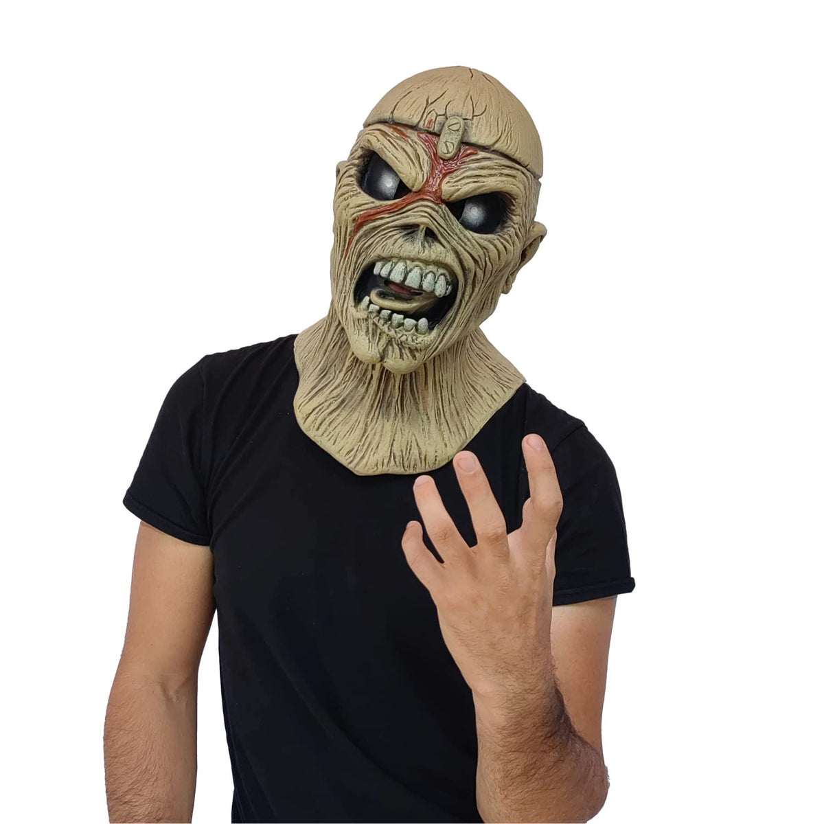 Piece of Mind, Máscara Original de Eddie de Iron Maiden, Máscaras Ideales para fanáticos del Heavy Metal y Halloween