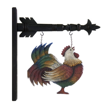 K&K Interiors - Señal Decorativa para Colgar, diseño de Flecha, Multicolor