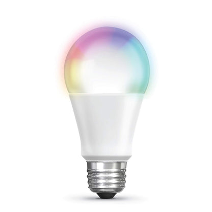Feit Electric OM60/RGBW/HK 60 W equivalente a A19 cambiante, funciona con Apple HomeKit y control de voz Siri, no requiere concentrador, foco LED de 4.4 pulgadas de alto x 2.4 pulgadas de profundidad, multicolor RGBW