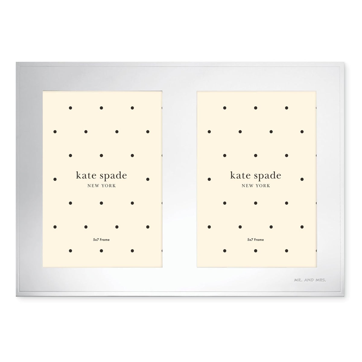 kate spade new york KS Darling Point - Marco para mujer, talla única, color plateado